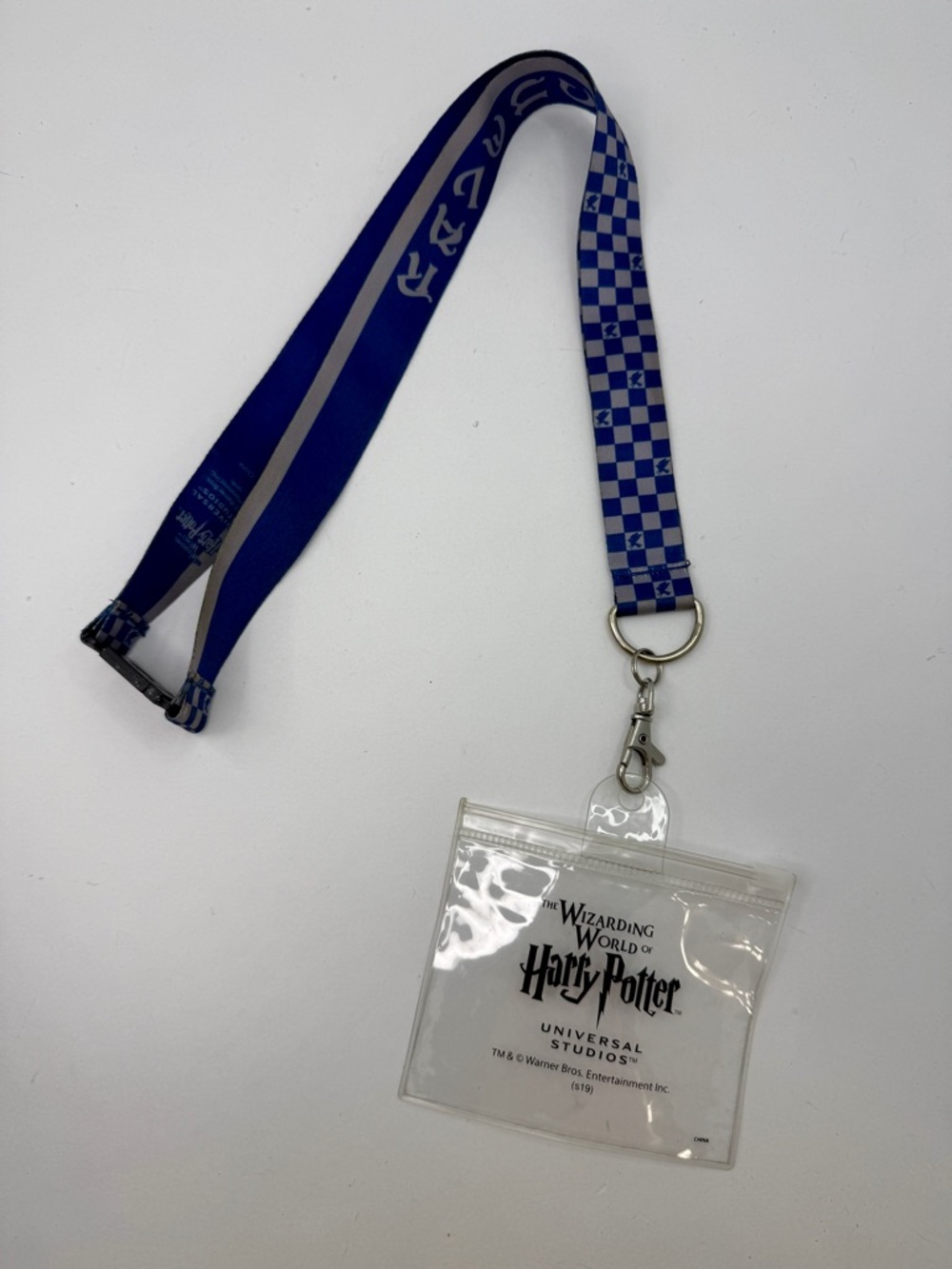 Harry Potter Ravenclaw Lanyard Quidditch Pattern Universal Studios